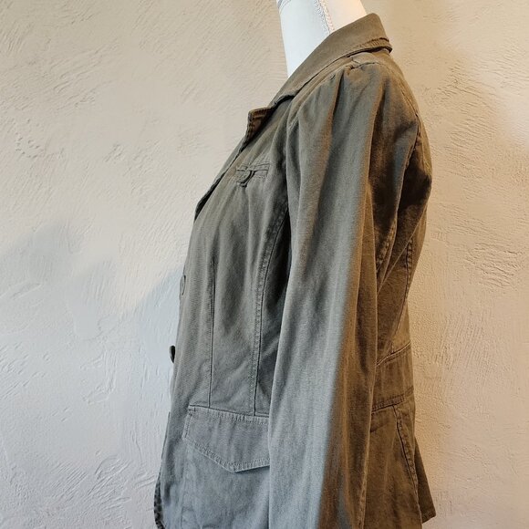 New York & Company Green Jean Blazer - Picture 4 of 6